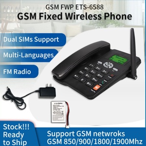 Teléfono Fijo Inalámbrico con SIM ETS-6588 GSM, Doble Ranura para Tarjeta SIM con Función de SMS - Product Image 3