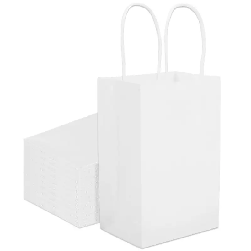 Sacchetto di carta da asporto per ristorante con stampa personalizzata sacchetto per il trasporto di Kraft marrone consegna sacchetto di carta per imballaggio alimentare da asporto
