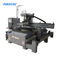 Routeur CNC haute efficacité 4 axes multi-broches avec axe rotatif pour le bois, le MDF et le contreplaqué