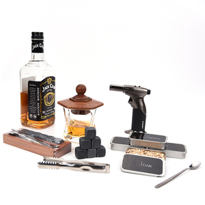 WEIBU 2026 Meilleurs Fournisseurs <span class=keywords><strong>Kit</strong></span> de Fumage pour Whisky et Cocktails avec Copeaux de Bois et Pierres à Whisky dans une Boîte en Bois - Product Image 2