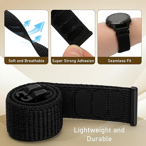 Correa Deportiva <span class=keywords><strong>de</strong></span> Nailon <span class=keywords><strong>de</strong></span> 20 mm para Reloj <span class=keywords><strong>Garmin</strong></span> Fenix 8 43 mm/epix Pro 42 mm/Fenix 7S/6S/5S/Instinct 2S/Instinct E 40 mm - Product Image 4