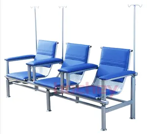 Hochey kursi infus pasien rumah sakit Harga murah kursi menunggu Area transfusi medis kemoterapi kursi dialisis dengan tiang IV
