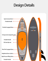 Vente en gros 3 chambres de stand up paddle gonflable unisexe surf extérieur pvc sup gonflable