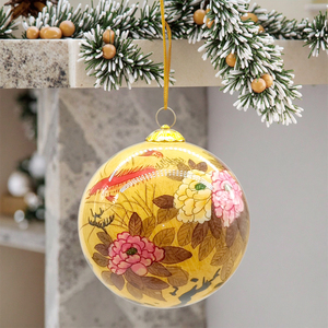 High-End Hand-Painted Glass Ornaments Custom-made for Holiday Decorations and Souvenirs Factory Direct Glass Crafts