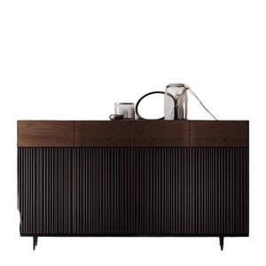 Mueble zapatero minimalista italiano de madera maciza, mueble lateral retro de alta gama para almacenamiento, montado en la pared, para uso doméstico - Product Image 5