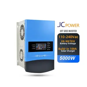 Jcvolt 5000W อินเวอร์เตอร์พลังงานแสงอาทิตย์อินเวอร์เตอร์5500W 48V แบตเตอรี่คุณภาพสูงเทคโนโลยี EU จากเยอรมัน
