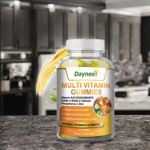 Bonbons Gommeux Multivitaminés Naturels pour la Santé – Vitamines C, D, E, B6, Zn – Améliore l'Immunité – Pour Personnes Âgées et Nouveau-nés – Saveur Fruitée - Product Image 3