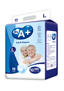 <span class=keywords><strong>Couches</strong></span> jetables <span class=keywords><strong>pour</strong></span> <span class=keywords><strong>adultes</strong></span> ERA My A+ Brand Premium, protection double anti-fuites, tissu non tissé, doux, respirant, absorption PE - Product Image 3