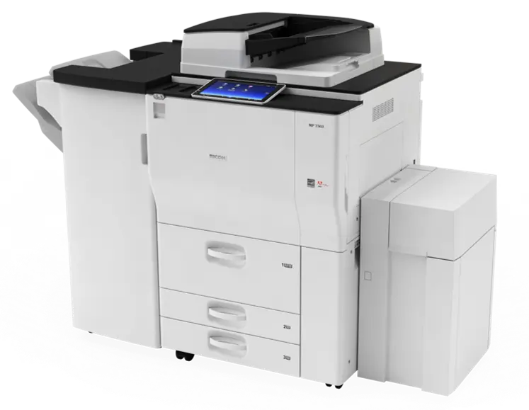 Photocopier monokrom untuk RICOH MP 9003SP A3 mesin fotokopi diproduksi ulang dengan baki kertas pengumpan ADF kartrid Toner 6210D
