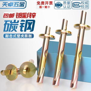 Hammer Drive Expansion Bolt 6mm Zinc Plated For Cement Walls Construction Anchors - Product Image 2