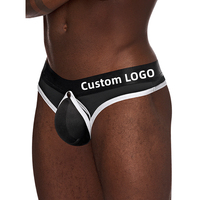 Paton Groothandel Nylon Mesh In Voorraad 2xs-6xl Heren Mesh Doorzichtig Stretchy Open Rug Jockstrap Bikini G-String String String Ondergoed