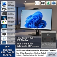 Computadora Todo en Uno Táctil de 27 Pulgadas, I5/I7, Gráficos Dedicados, Altura Ajustable, Computadora de Escritorio Pivotante, OEM