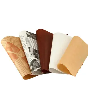 Qualité alimentaire personnalisé de haute qualité papier de dégagement en silicone double face papier de cuisson en silicone papier résistant à la graisse