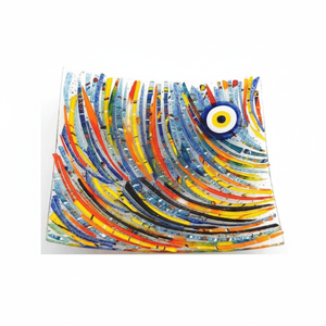 Fusion Art Vitrail Panneaux Assiette Tailles Variantes 14cm 18cm 23cm - Product Image 2