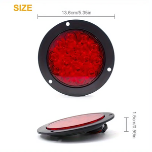 16LED 4-inch phía sau đuôi ánh sáng cho xe ô tô xe buýt xe tải & Trailer đỏ/vàng/trắng dừng & đảo ngược đèn tín hiệu 12V/24V tương thích - Product Image 2