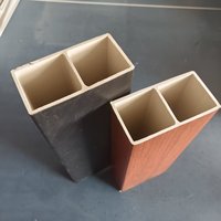 Viga de WPC Coextruida Laminada de Madera, Viga Hueca de PVC Compuesto, Viga de PVC, Tubo de Madera, Columna para Techo y Tabique