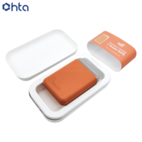 Boîte moulée en pâte de cellulose haut de gamme, antistatique, personnalisée en gros pour batteries externes en électronique, 100 % recyclée et biodégradable
