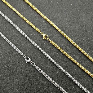 สร้อยคอแฟชั่น โซ่โลหะผสมสังกะสี สีทอง สีเงิน ขนาด 3 มม. ยาว 61 ซม. ลายดอกไม้ จี้ห้อยคอ ของขวัญสำหรับโอกาสต่างๆ - Product Image 2