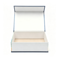 Boîte cadeau en carton rigide avec logo personnalisé, fermeture magnétique, emballage recyclable, laminage mat imperméable