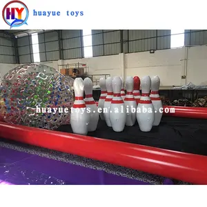 Outdoor funny games Jumbo inflatable bowling ball set/inflatable human zorb bowling pins exciting balls for sale
