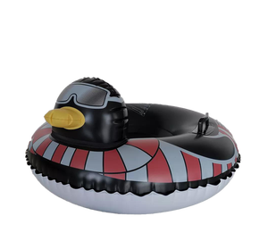 Waterhan FPF071 <span class=keywords><strong>Luge</strong></span> gonflable robuste pliable de 100 cm en cuir de canard noir, fabriquée au Guangdong pour adultes - Product Image 2