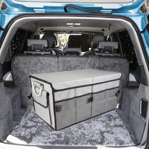 Caja de Almacenamiento Plegable de Gran Capacidad para Maletero de Coche, Impermeable, de Oxford 1680D, 57*33.5*29cm, Color Negro/Gris, Organizador para Maletero - Product Image 3