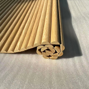 Pannelli <span class=keywords><strong>in</strong></span> <span class=keywords><strong>Legno</strong></span> Flessibili Scanalati Semicircolari <span class=keywords><strong>in</strong></span> MDF, Pannello Tamburato Flessibile Nero per Decorazione di Mobili, Porte e <span class=keywords><strong>Pareti</strong></span> Interne - Product Image 1