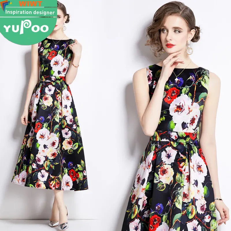 9808-78-159 clothing manufacturers custom woman clothes wholesale prom apparel elegant vintage lady oem stock long Dresses