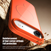 Étui de luxe pour Apple Air 2025, nouveau caoutchouc noir transparent magnétique, série 17, coque pour iPhone 17 Pro Max, personnalisé