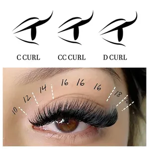 Abd'de Veyes depo 0.03/0.05/0.07 kolay Fanning çiçeklenme hacmi lüks lashes rus kirpik kolay fan özel