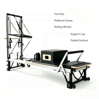 Système de poulies silencieuses professionnel réglable en aluminium pour demi-tourneuse de Pilates, idéal pour les studios de Pilates, construction moulée sous pression