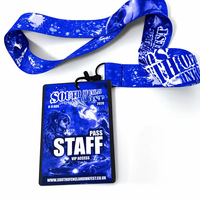 Porta Badge Personalizzato con Logo Gratuito, Cordino da Collo in Poliestere, Cinturino per Eventi Sportivi, Staccabile, Resistente e alla Moda