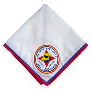 Écharpe de scout personnalisée en tissu de haute qualité et bon marché avec logo brodé, foulard de scout pour garçon - Product Image 4