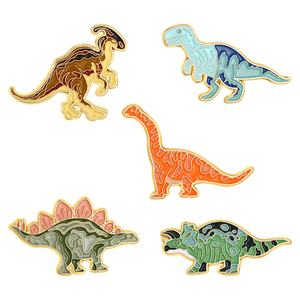 Ensemble d'animaux Dinosaure Monster Series Set <span class=keywords><strong>Hundred</strong></span> Set Brooches Metal Badge Clothing Accessories Wholesale - Product Image 4