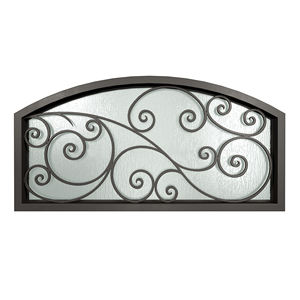 Fenêtre <span class=keywords><strong>en</strong></span> <span class=keywords><strong>fer</strong></span> forgé de style arqué avec grilles fixes pour un design de fenêtre élégant - Product Image 1