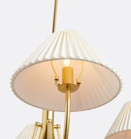 Lustre LED en laiton pour plafond haut, style nordique minimaliste, pour salon et cuisine, modèle XZ Classic