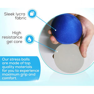 Bola tekanan tubuh Logo kustom pegangan bola terapi tangan tri-density 6cm bola Remas pereda Stress dan kecemasan penguat - Product Image 2
