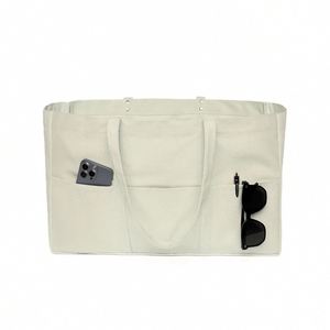มีสินค้าพร้อมส่ง จัดส่งรวดเร็ว กระเป๋าช้อปปิ้งผ้าแคนวาสขนาดใหญ่ ใช้ซ้ำได้ เหมาะสำหรับไปทะเล - Product Image 2