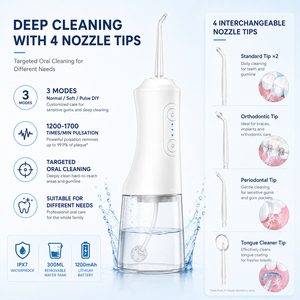 Appareils de soins bucco-dentaires en gros : Irrigateur <span class=keywords><strong>dentaire</strong></span> blanchissant, cure-dents à eau, fil <span class=keywords><strong>dentaire</strong></span> électrique portable, mini irrigateur <span class=keywords><strong>dentaire</strong></span> à jet d'eau - Product Image 6