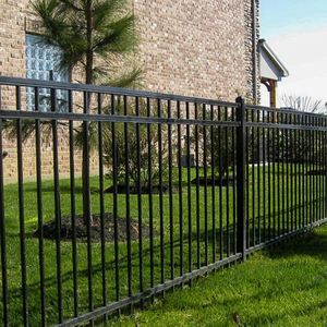 Fabricante de Cercas, Venta al por Mayor, Barandilla Metálica Galvanizada Negra Personalizada para Exteriores, Cerca Decorativa Negra para Jardín - Product Image 6