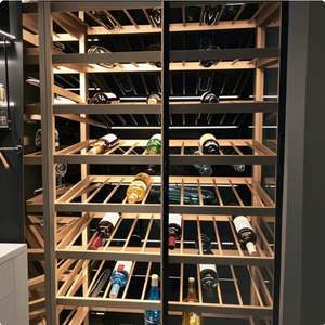 Cave à vin murale de haute qualité intégrée avec différents designs OEM personnalisés - Product Image 3