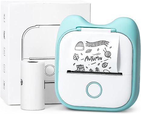 Phomemo T02 Portable Thermal Printer Mini Inkless Receipt Photo Printer for Mobile Phone Blue Tooth Stock Thermal