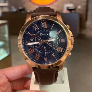 5A Chất lượng cao người đàn ông Đồng hồ thời trang kinh doanh người đàn ông Đồng hồ đeo tay dây đeo da thạch anh không thấm nước Đồng hồ analog cho nam giới - Product Image 4