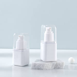 ขวดโลชั่นสี่เหลี่ยมแบบไม่มีอากาศ 30 มล. 50 มล. 100 มล. สีขาว ขวดปั๊มสำหรับมอยเจอร์ไรเซอร์และอีมัลชั่น บรรจุภัณฑ์สำหรับผลิตภัณฑ์ดูแลผิว มีสินค้าในสต็อก รับผลิตตามแบบ - Product Image 2