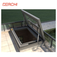 Ventana de Techo Automática Eléctrica de Aluminio Impermeable con Doble Acristalamiento DERCHI