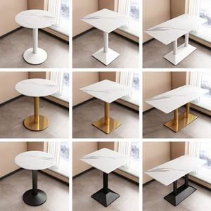 Simple Modern Wood Furniture Metal <b>Leg</b> Wooden Marble Top Small Round square <b>Table</b> Kitchen bar Restaurant <b>Tables</b> for Coffee Shop - Product Image 4