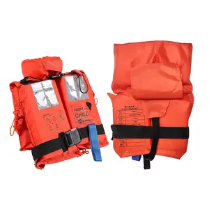 Colete salva-vidas infantil com apito, linha de companheiro e laço de elevação para sobrevivência na água, bom preço