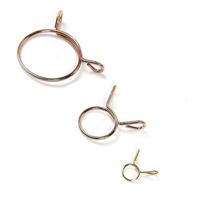 Colliers de serrage réglables en acier Mn65 à double fil, galvanisés, pour tuyaux et flexibles, pinces à ressort en fil métallique - Product Image 4