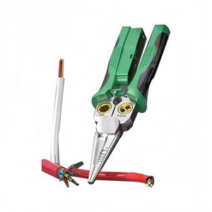 คีมปอกสายไฟอเนกประสงค์ <span class=keywords><strong>8</strong></span>-in-1 ทำจากเหล็กกล้าคาร์บอน พร้อมพื้นผิวปากคีมแบบฟันเลื่อยสำหรับหนีบ<span class=keywords><strong>ปากกา</strong></span>วัด - Product Image 4