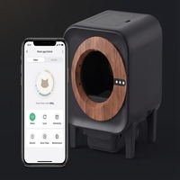 Prix de gros usine Bac à litière électrique intelligent semi-ouvert pour chat avec 10 capteurs radar de sécurité